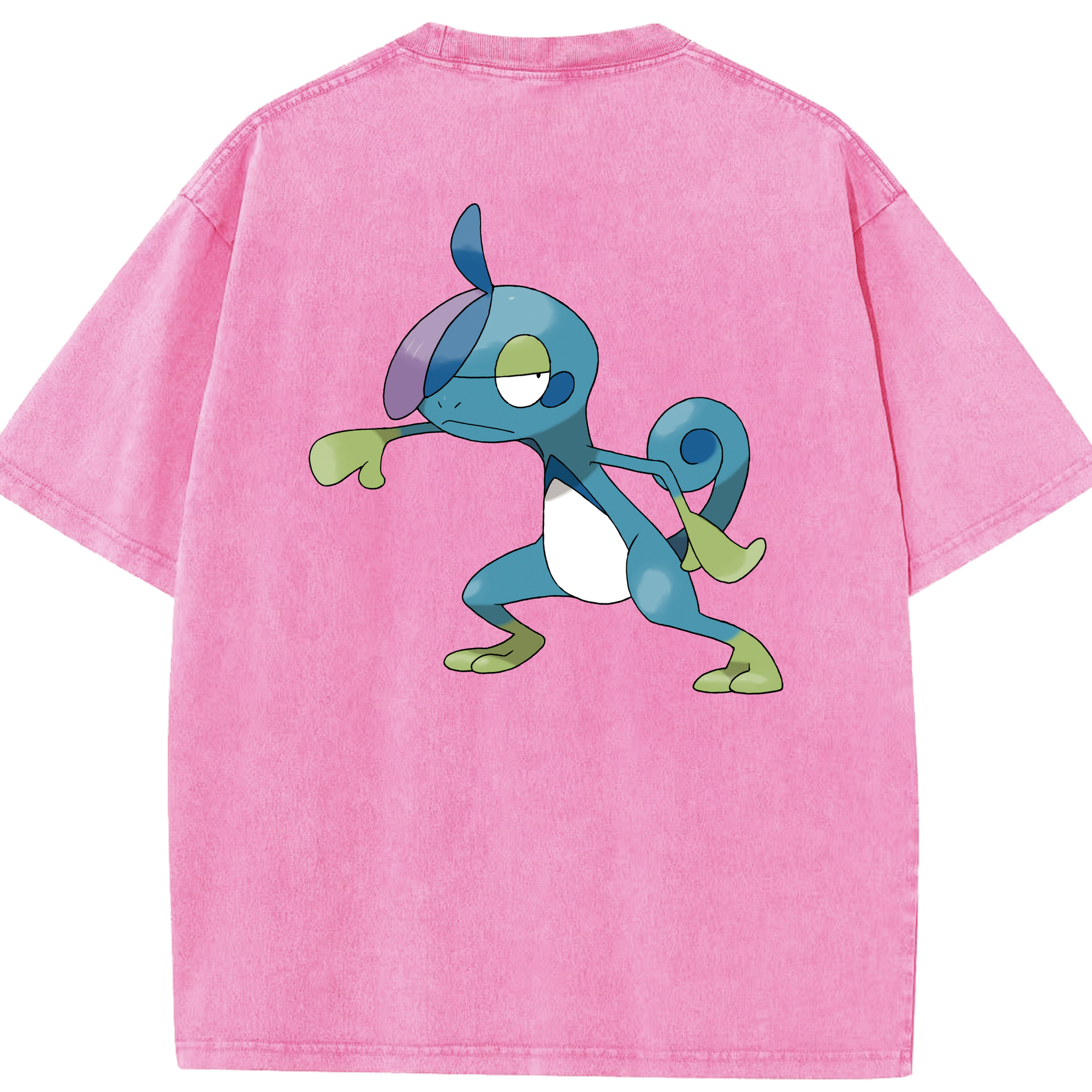 （画像用） ポケットモンスター Pokémon 綿100% ヴィンテージ風 半袖Tシャツ（背面プリント）